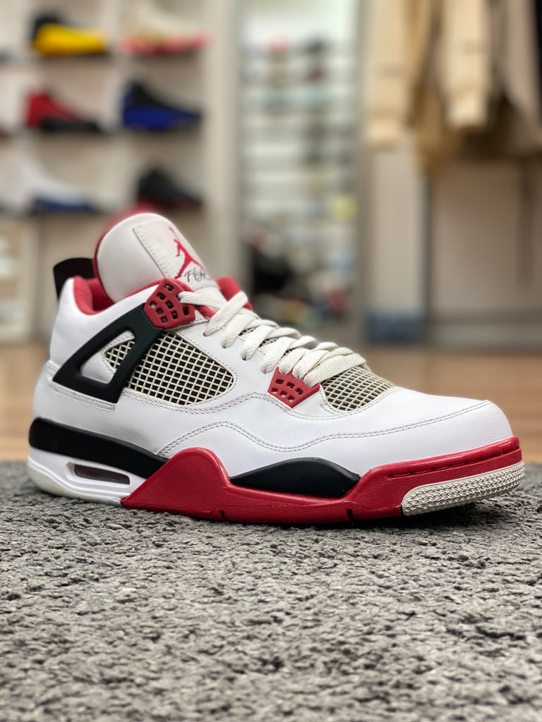 fire red jordan 4 2012