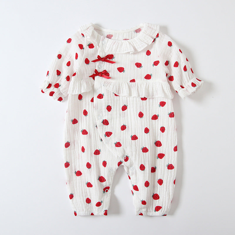 Baby Girl Collar Strawberry All In One - 0524 - Little Kooma