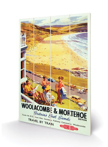 Devon British Railways Poster Reproduction Print Range Framed, Unframed & Wooden Wall Art Options - ECMSalesSolutions