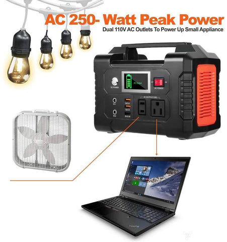 200W Portable Power Station 40800mAh Solar Generator for Outdoor Use2