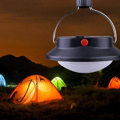 LED outdoor camping lantern light with lampshade circle in battery or rechargeable mode2