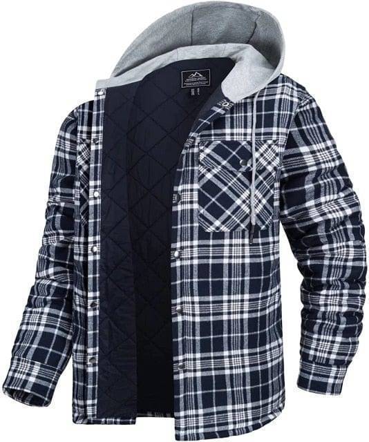 Long Sleeve Quilted Lined Plaid Coat – Survival Gears Depot