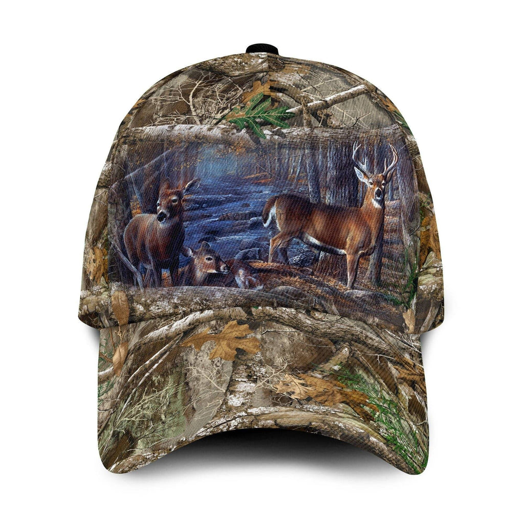 3D Deer Hunter design on a Baseball Cap2