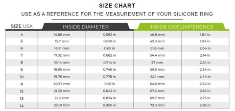 rign size guide size sheet
