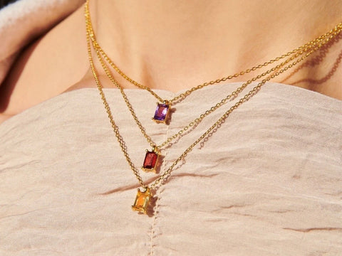 February Birthstone Amethyst Necklace