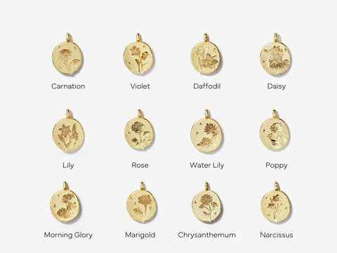 Birth Flower Charms