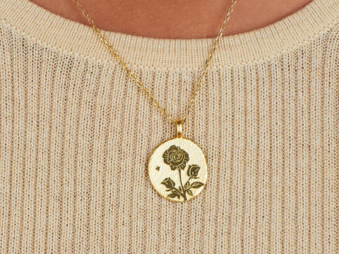 Birth Flower Necklace