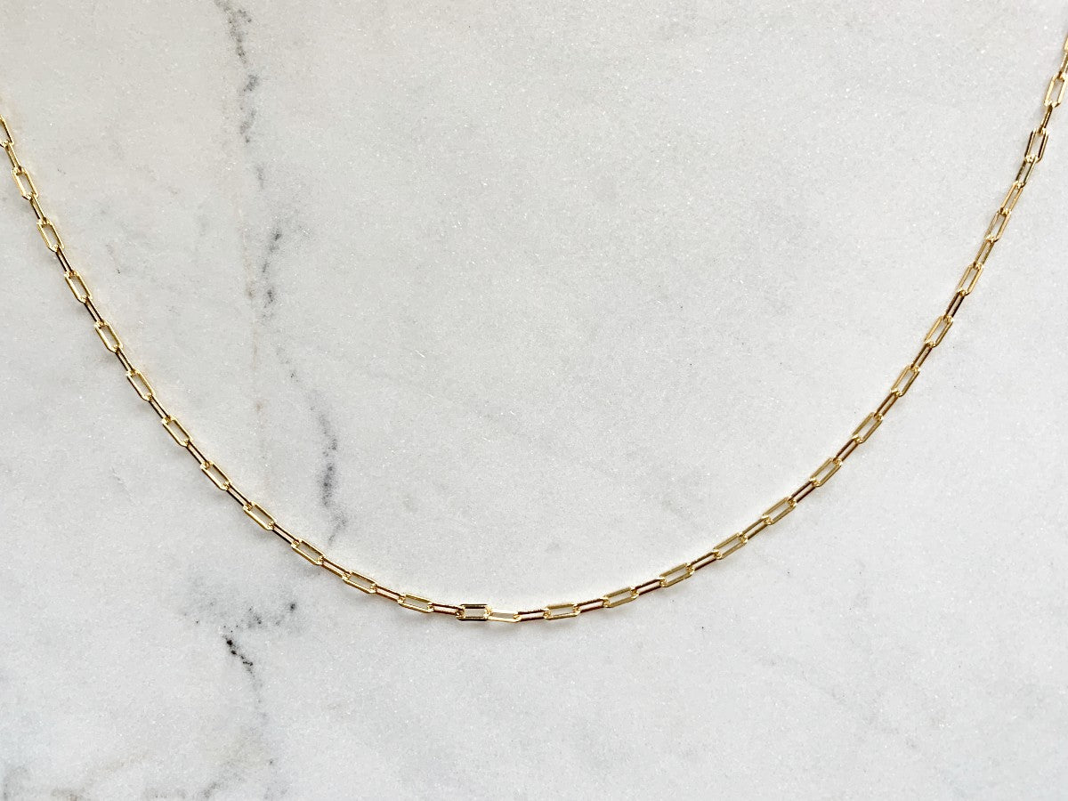 Belcher Chain Necklace in 14K Gold ( 16 