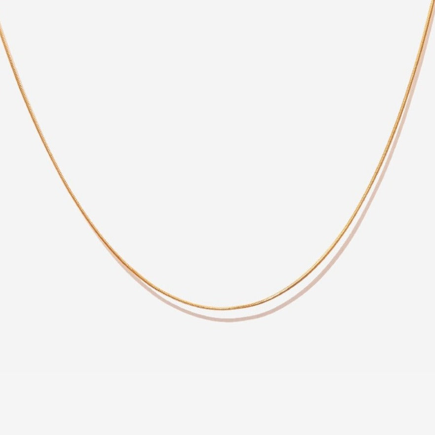 18K Gold Stainless Steel Adjustable Thin Snake Chain Freshwater Pearl  Choker Necklace - China Necklace and Gold Necklace price | Made-in-China.com