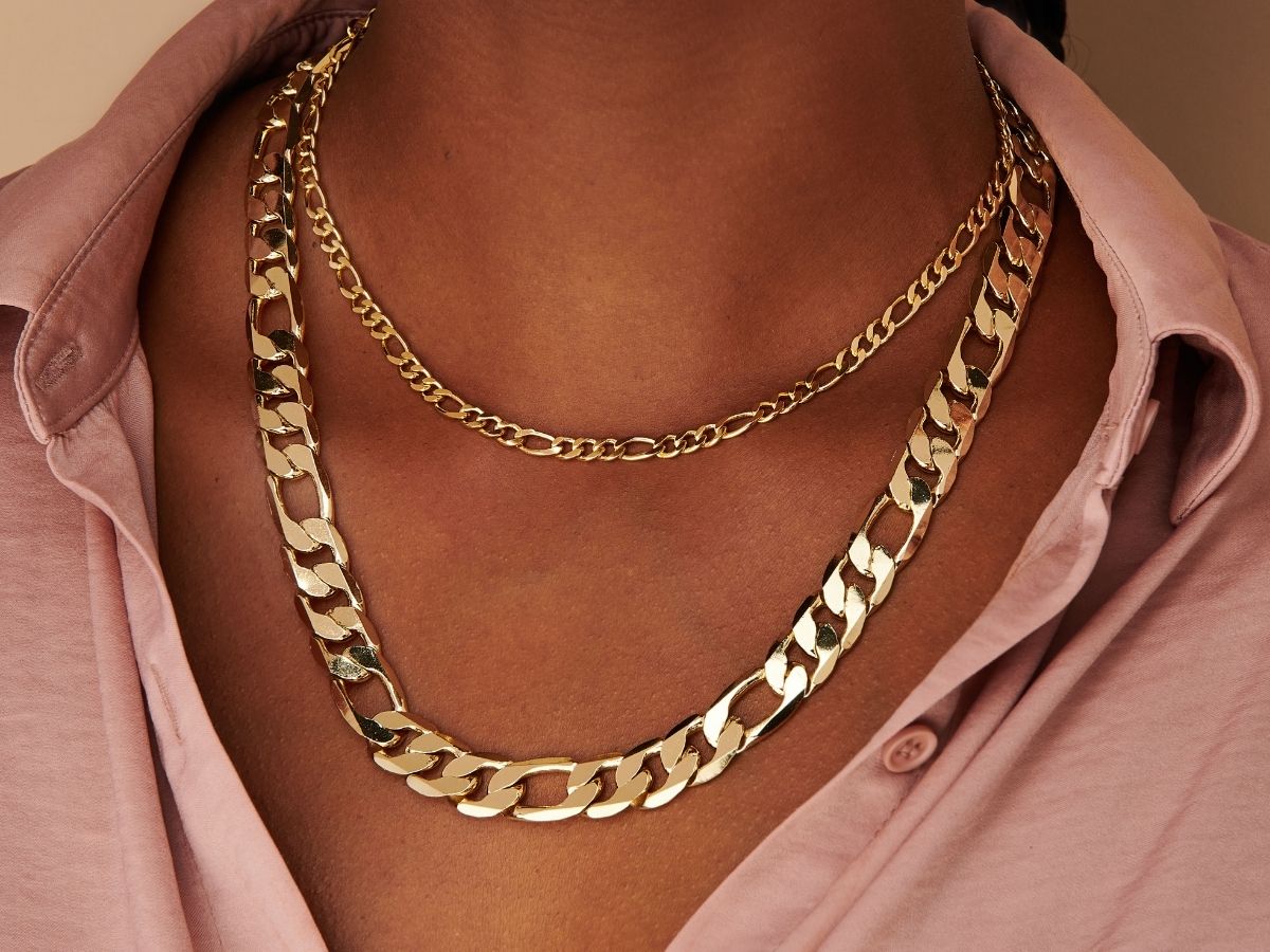 Thin Snake Chain Necklace in Gold Plated Silver