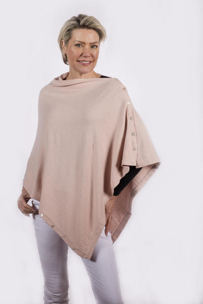 cashmere shawl with buttons