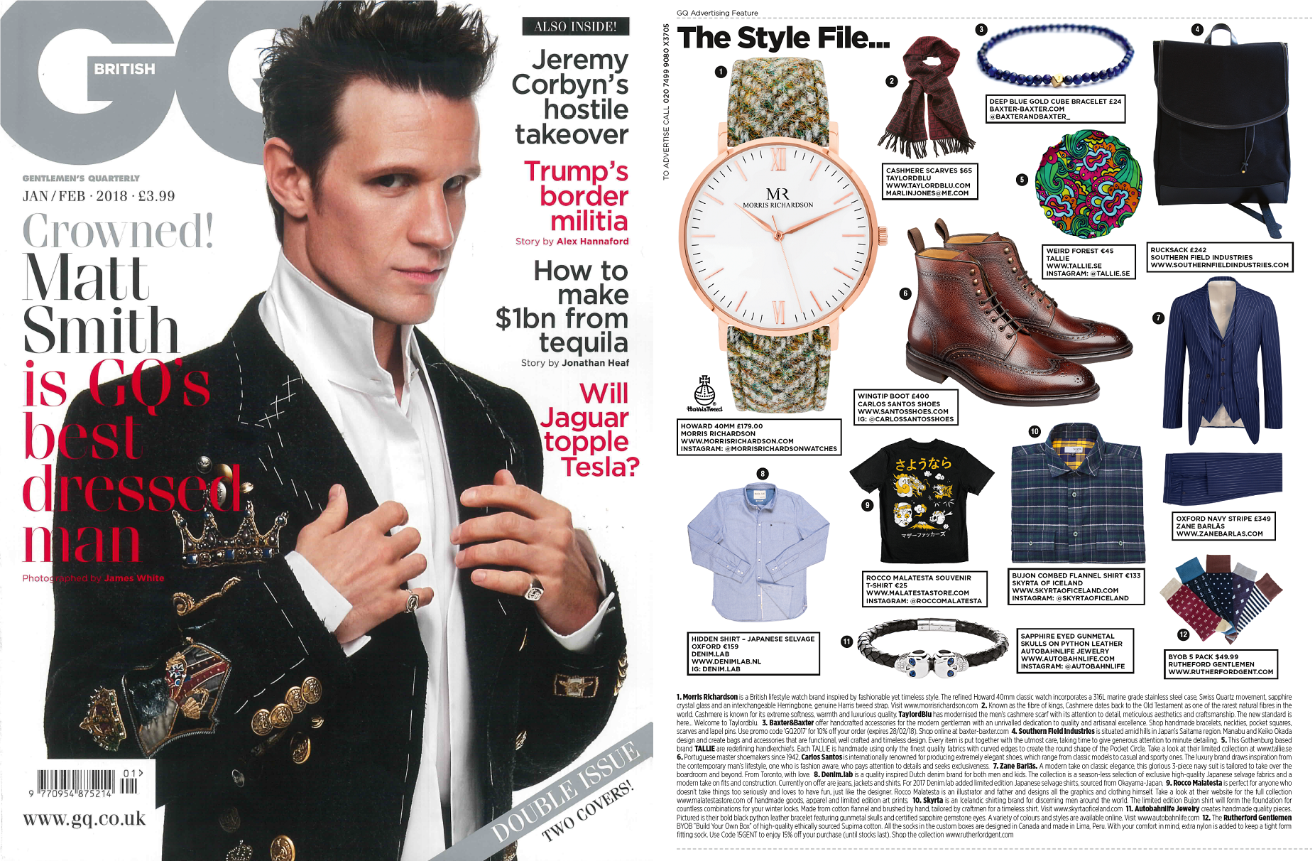 Morris Richardson Features in GQ Magazine | Morris Richardson