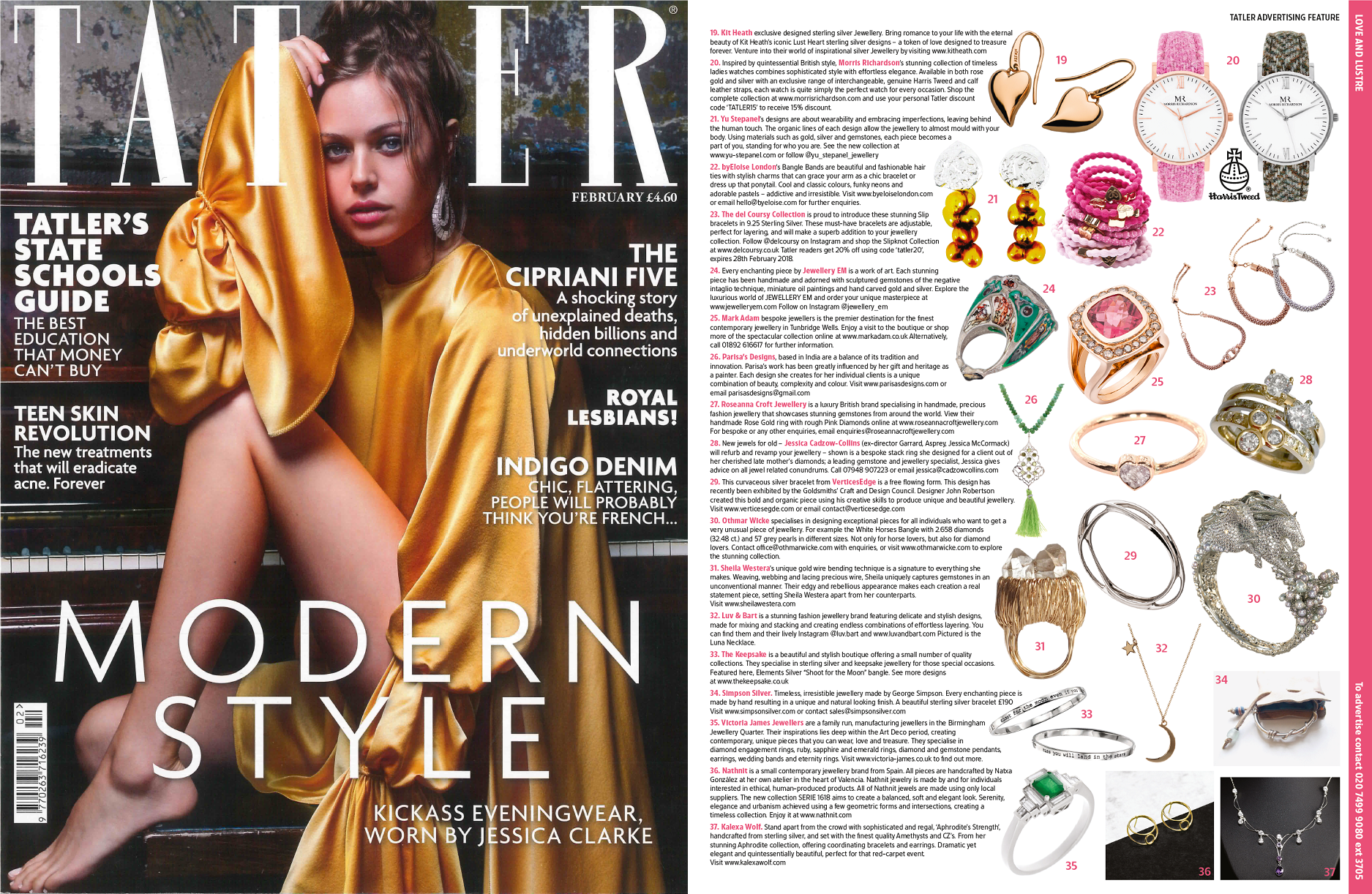 Morris Richardson's Feature in Tatler Magazine