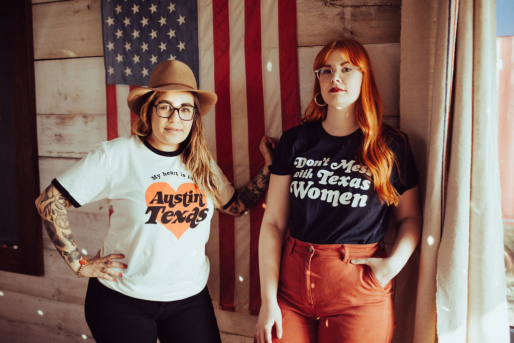 Dont Mess With Texas Women Navy Tee