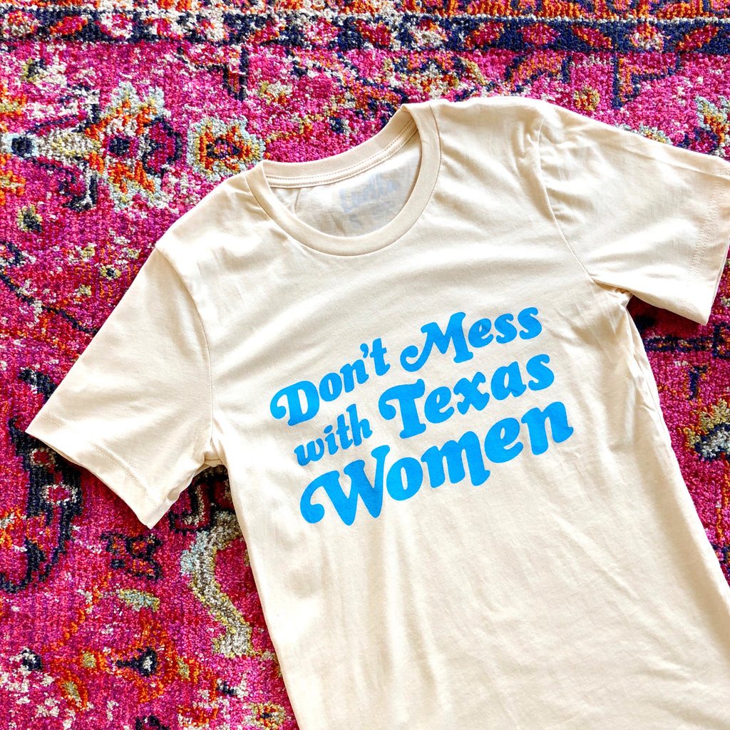 Dont Mess With Texas Women Cream Tee pic