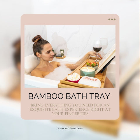 Bamboo Bath Caddy  Girl on the Go Wellness Spa