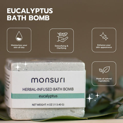 Monsuri Eucalyptus Organic Bath Bomb