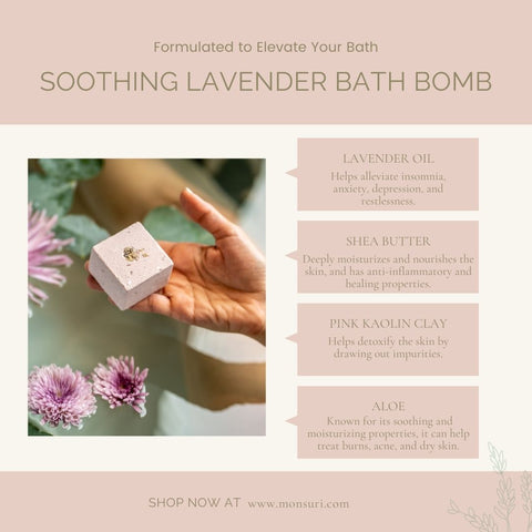 Monsuri Lavender Bath Bomb