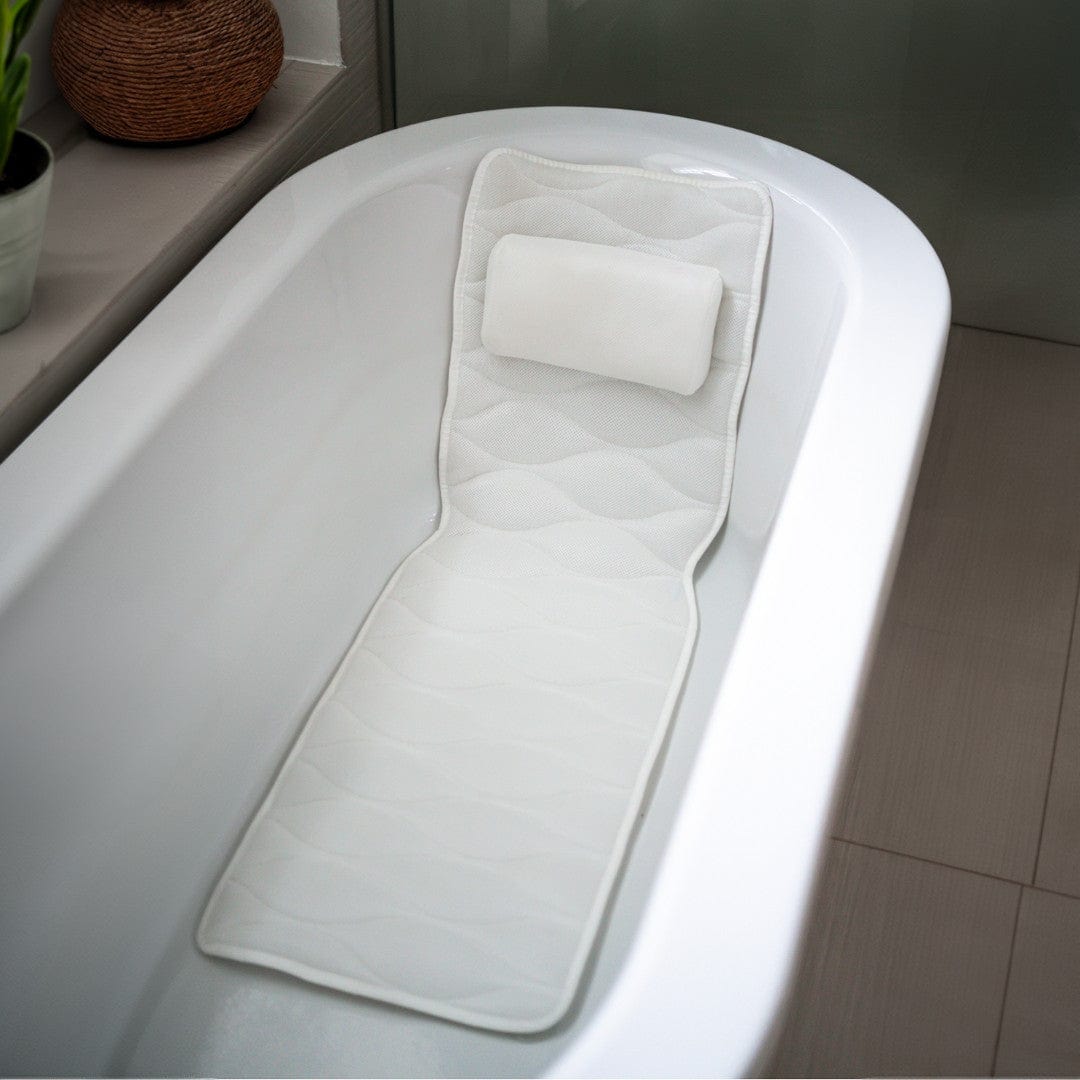 BlueVue Bathtub Pillow with 2 Non-Slip Strong Suction Cups