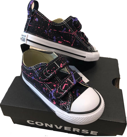 Custom Splatter Painted Converse-Infant 