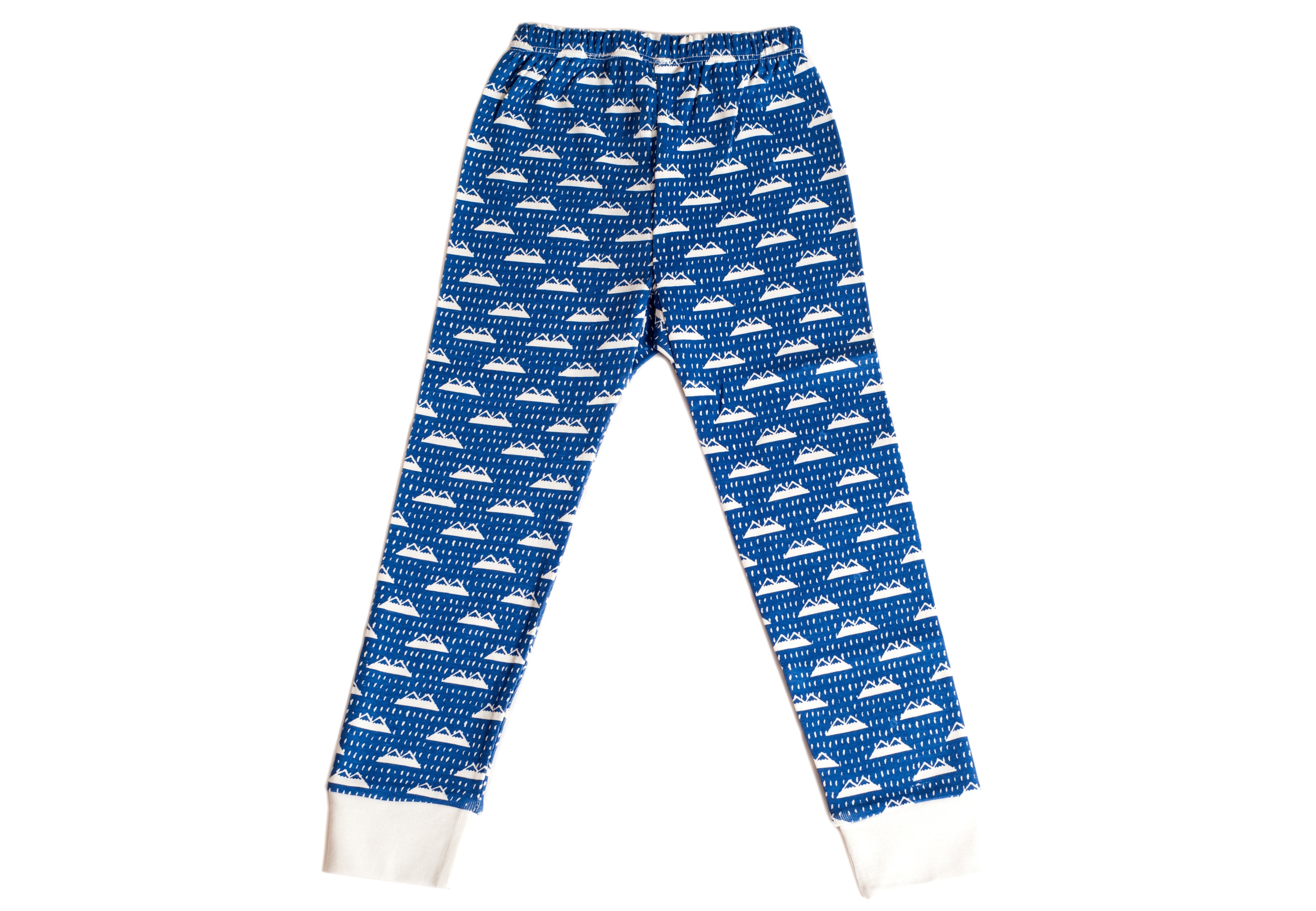 Organic Cotton Kids Long John PJ Set - SNOW MOUNTAIN NAVY – NIOVI