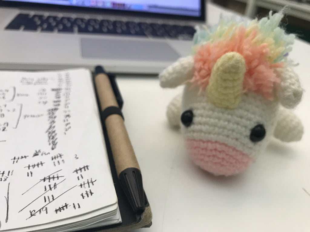 Tiny Rabbit Hole Pattern Writing Counting Problem Rainbow Unicorn Counter+ iOS App