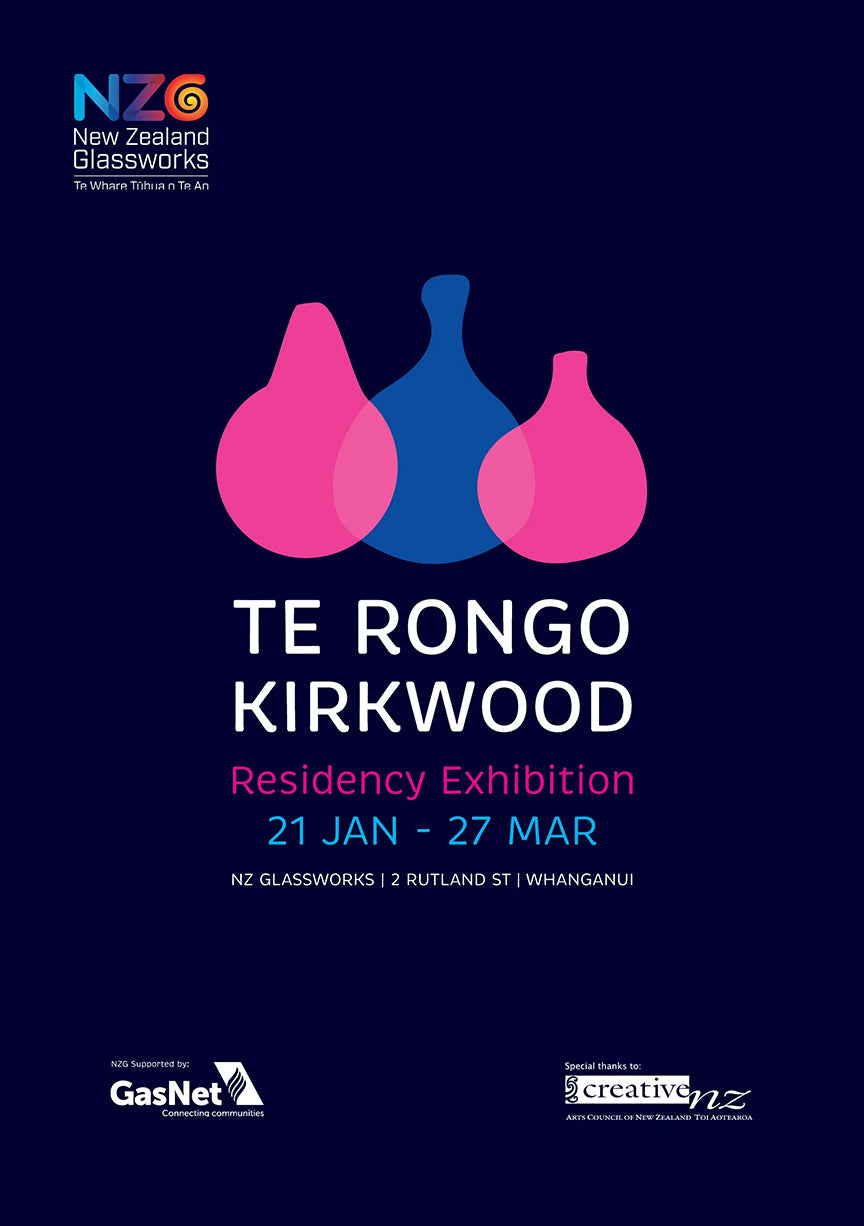 Te Rongo Kirkwood Residency Exhibition poster