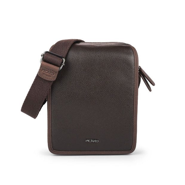 Picard Leather Messenger Bag Laptop Bag Brown Leather Bag 