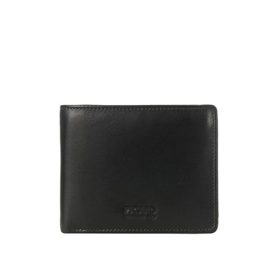 Buy men's black zippered wallet with natural Iranian leather.