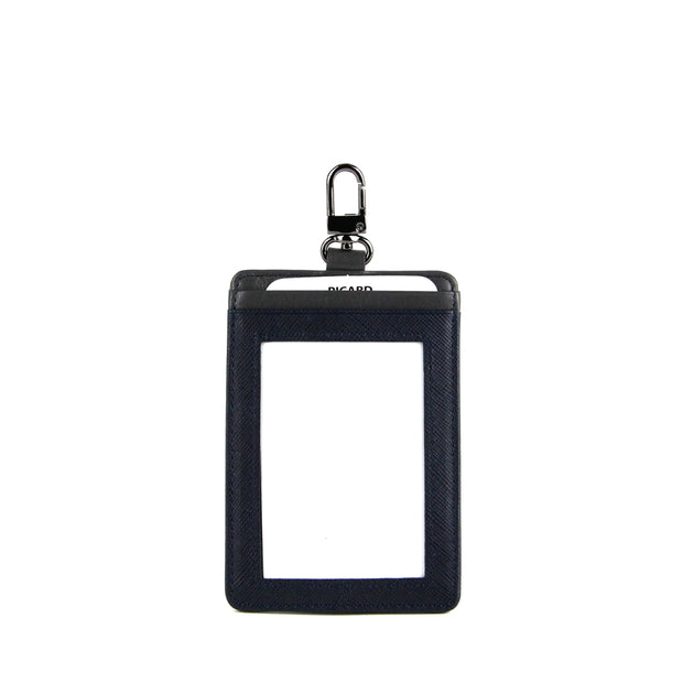 Card holder (2) double leather window, Leather card holder