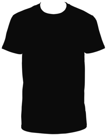 black round neck t shirt