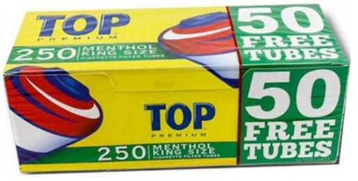 Top Tubes 250 Menthol (5 Sleeves 200ct) – Cash & Carry