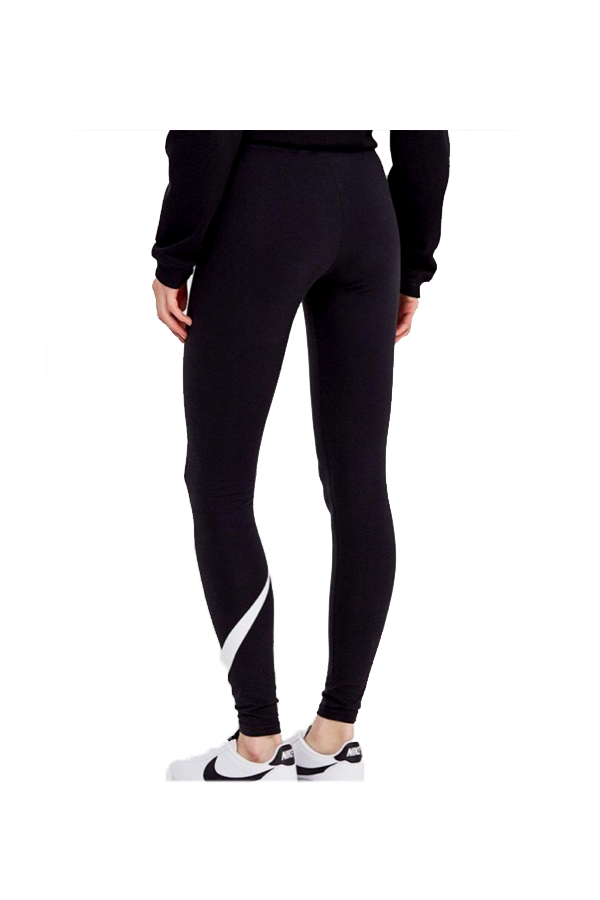 nike swoosh leggings black