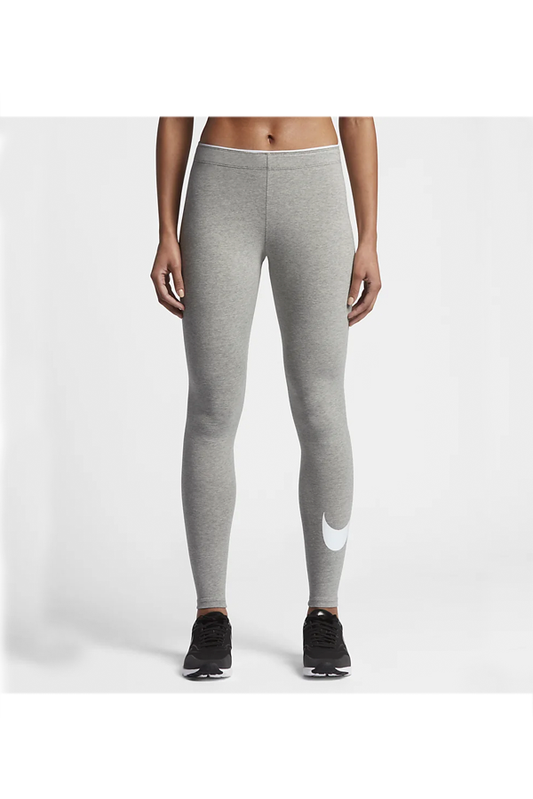 grey nike swoosh leggings