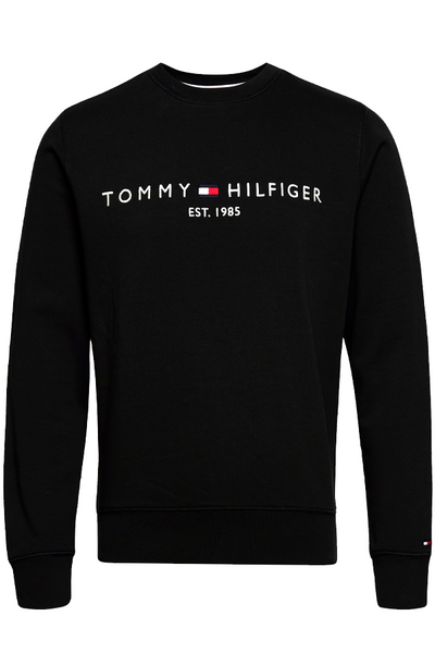 Vedligeholdelse Er velkendte tidligere Tommy Hilfiger Logo Crew Sweatshirt Navy – Luxivo