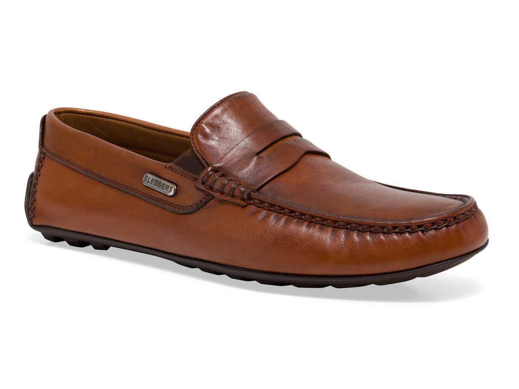 mens leather driving moccasins