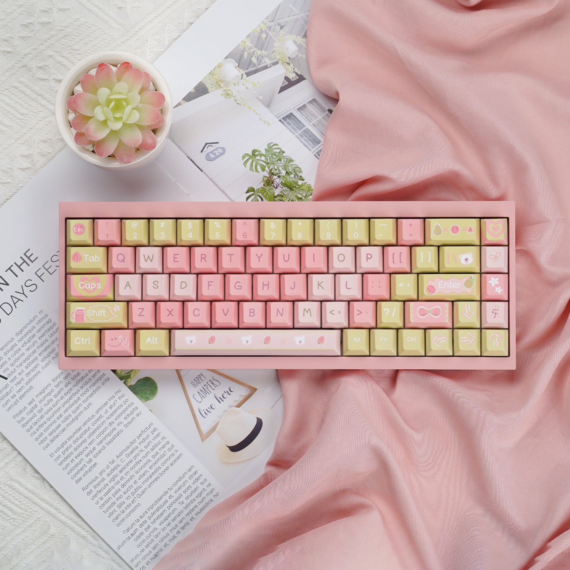 Guava Cherry Profile Keycaps Set