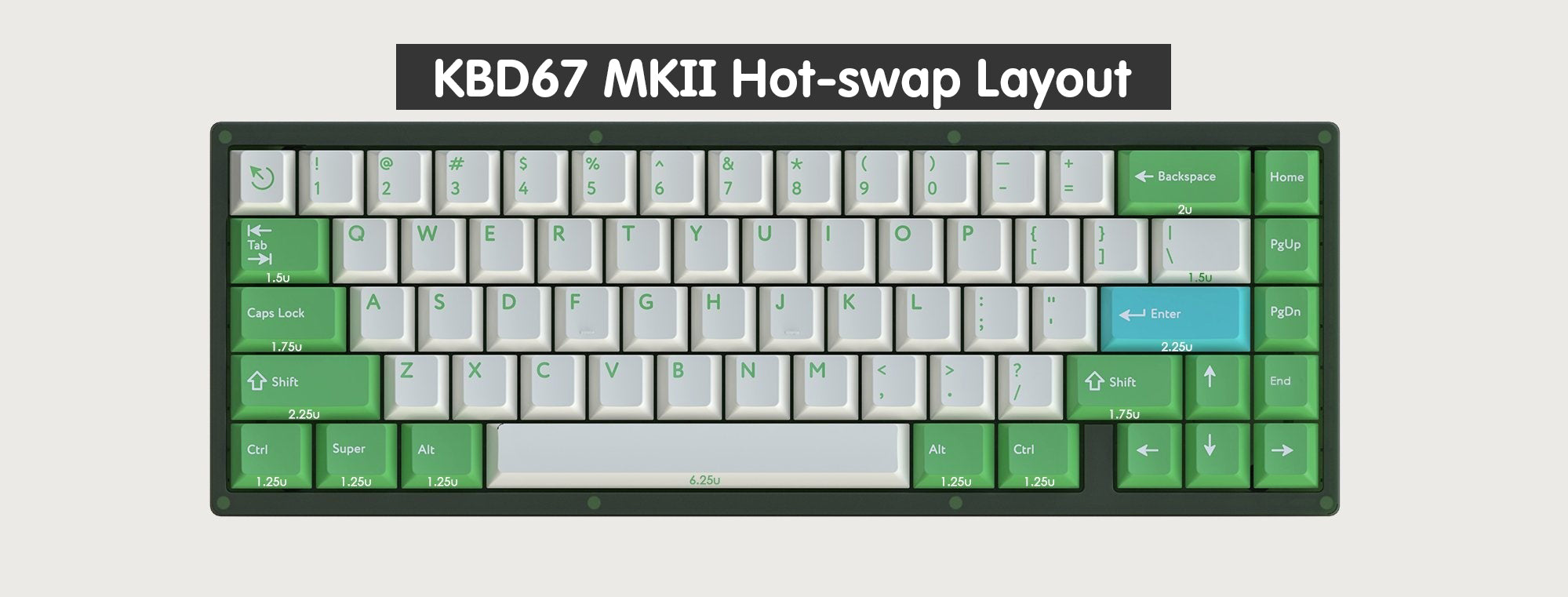 KBD67 MarK II RGB V3 Hot-swap PCB – KBDfans® Mechanical Keyboards