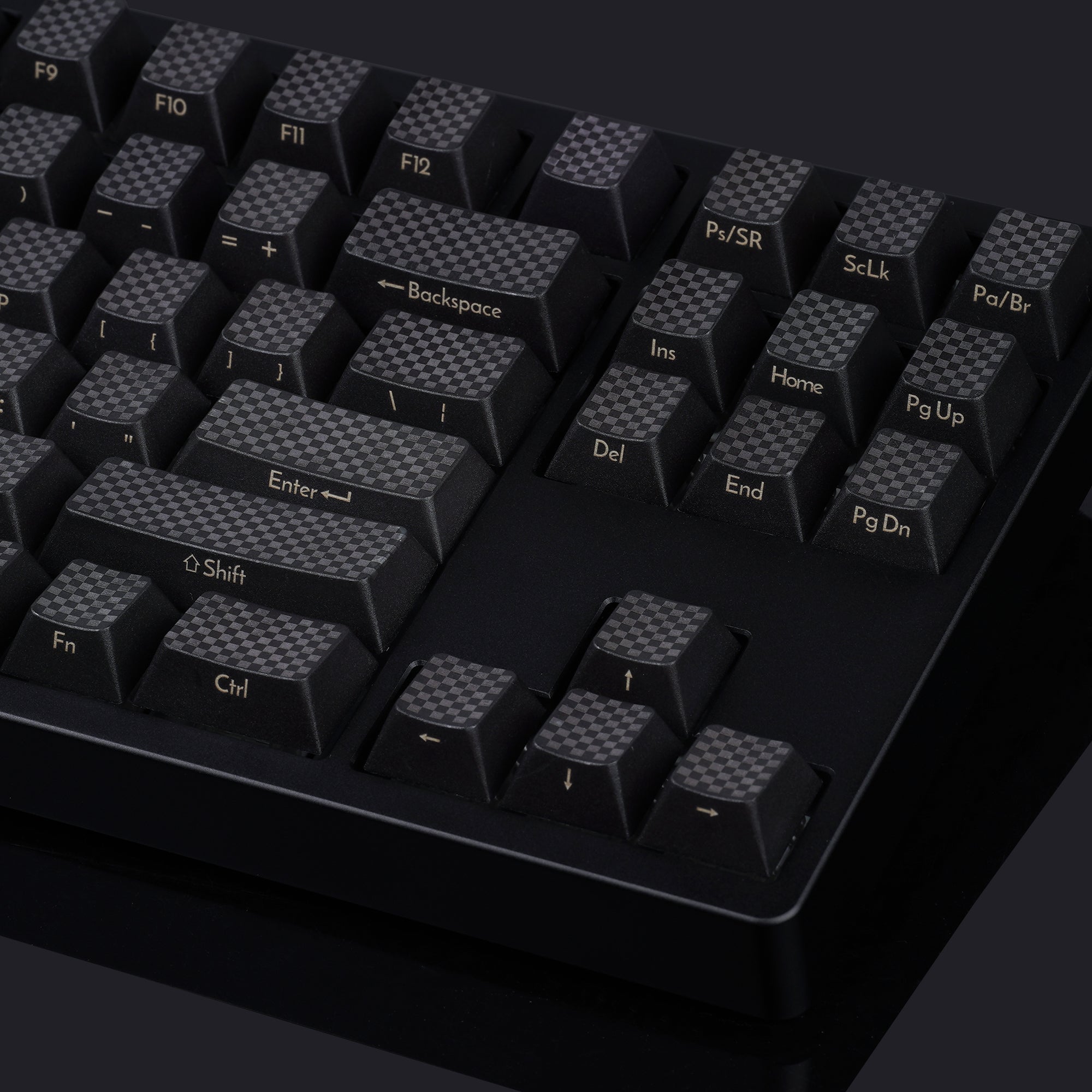 kbdfans pbt dynamic black keycap set