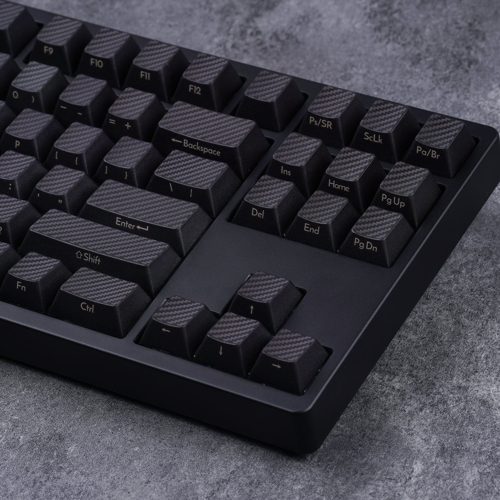 kbdfans pbt dynamic black keycap set