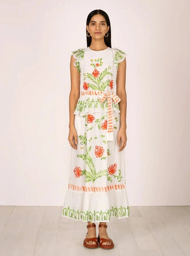 Banjanan Dress Basha Dress in Hand Painted Watermelon