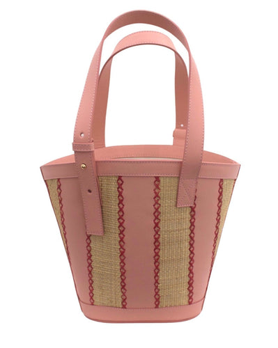 Beau & Ro Clutches Pink / OS The Maroc Collection | Stripe Tote in Light Pink