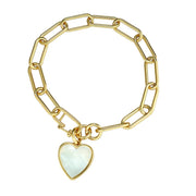ASHA Jewelry ASHA | Heart Charm Link Bracelet