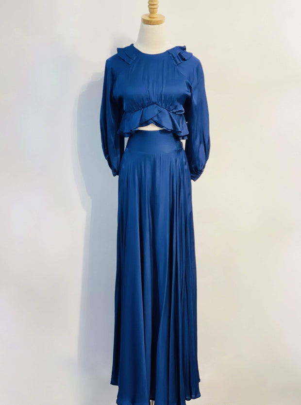 Lace Apparel Lace | Blue Skirt