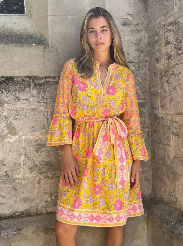 Lola Australia Apparel Lola Australia | Morocco Mini Dress in Simba Yellow
