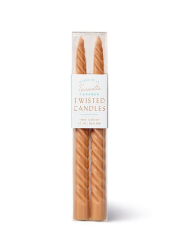 Paddywax Candles Etc. Paddywax | Terracotta Twisted Taper Candles