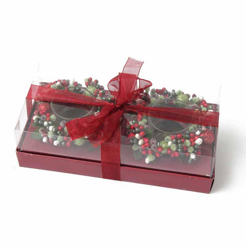 Candle Ring Gift Box & Bow Berry