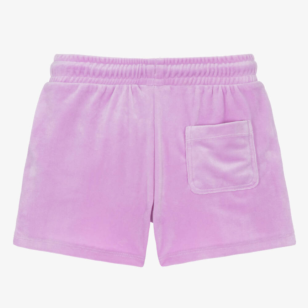 Juicy Couture Girl's Velour Shorts - Lilac