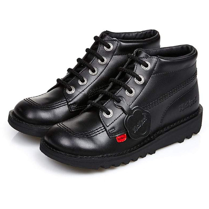 black leather kickers
