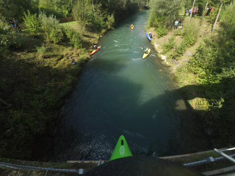 The Dolomitennman 7m kayak jump